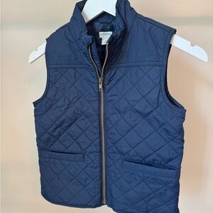 Crewcuts Blue Quilted Vest with Standing Collar